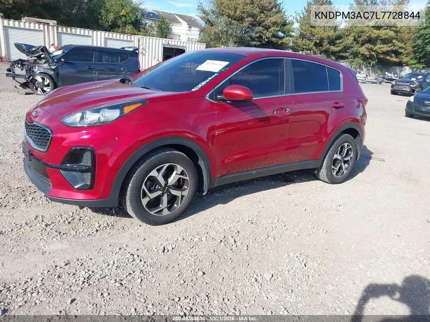 2020 KIA SPORTAGE VIN KNDPM3AC7L7728844 — фото 2