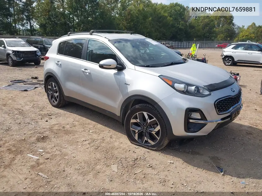 KIA SPORTAGE 2020, VIN KNDPNCAC0L7659881