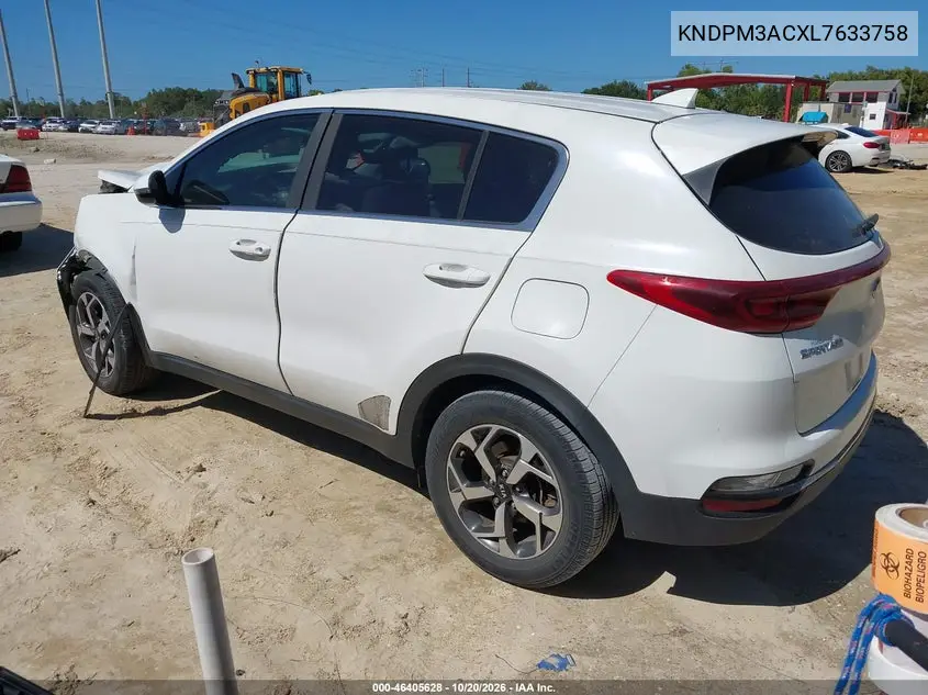 2020 KIA SPORTAGE VIN KNDPM3ACXL7633758 — фото 3