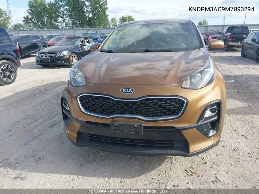 2021 KIA SPORTAGE VIN KNDPM3AC9M7893294 — фото 12