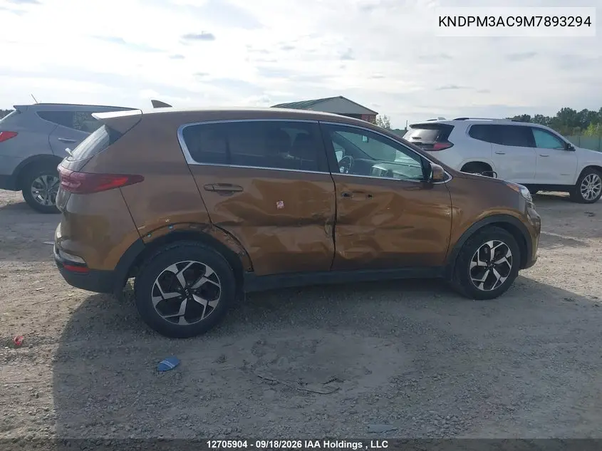 2021 KIA SPORTAGE VIN KNDPM3AC9M7893294 — фото 13