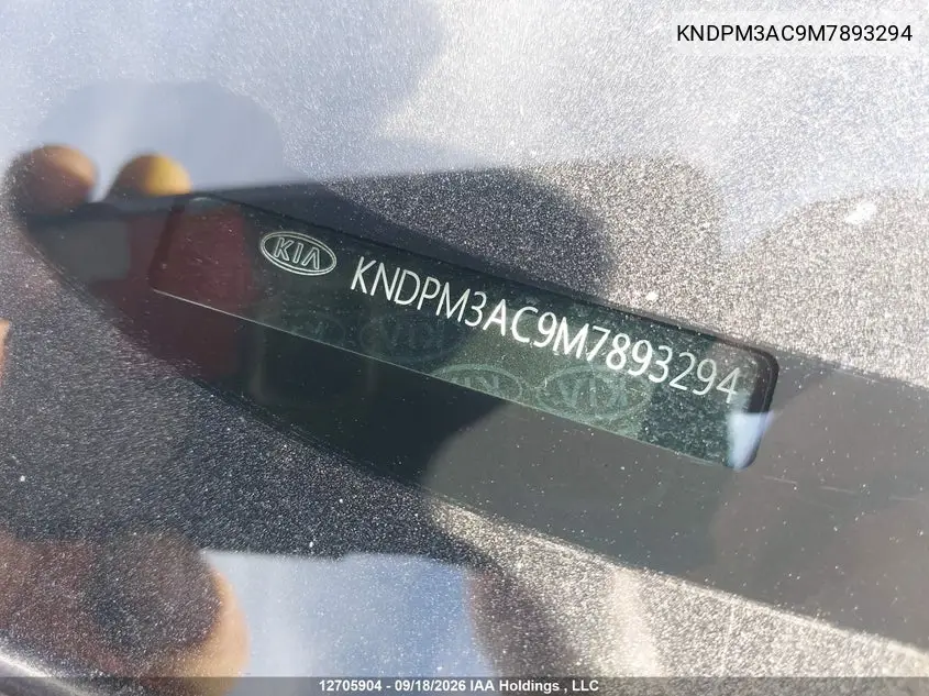 2021 KIA SPORTAGE VIN KNDPM3AC9M7893294 — фото 17
