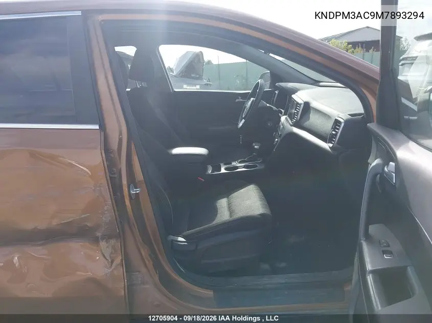 2021 KIA SPORTAGE VIN KNDPM3AC9M7893294 — фото 5
