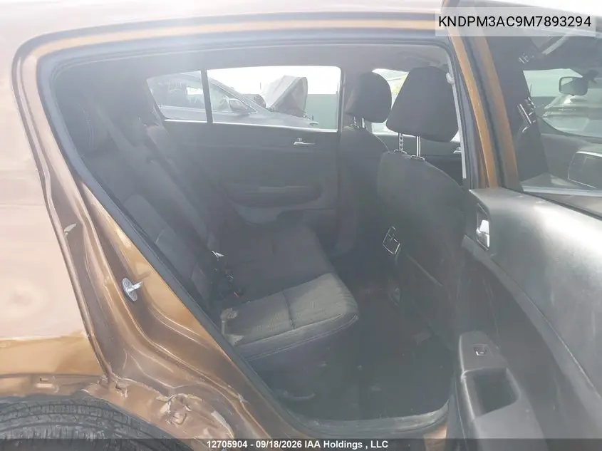 2021 KIA SPORTAGE VIN KNDPM3AC9M7893294 — фото 8