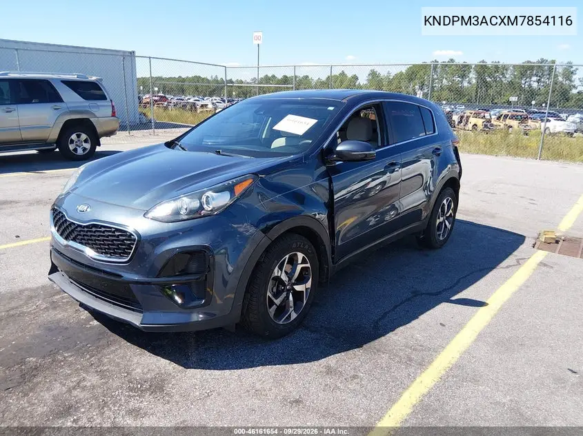 2021 KIA SPORTAGE VIN KNDPM3ACXM7854116 — фото 2