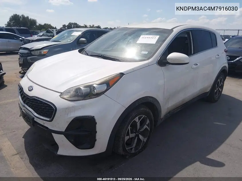 2021 KIA SPORTAGE VIN KNDPM3AC4M7916030 — фото 2