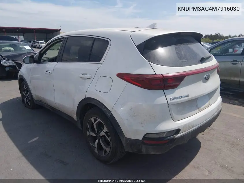 2021 KIA SPORTAGE VIN KNDPM3AC4M7916030 — фото 3