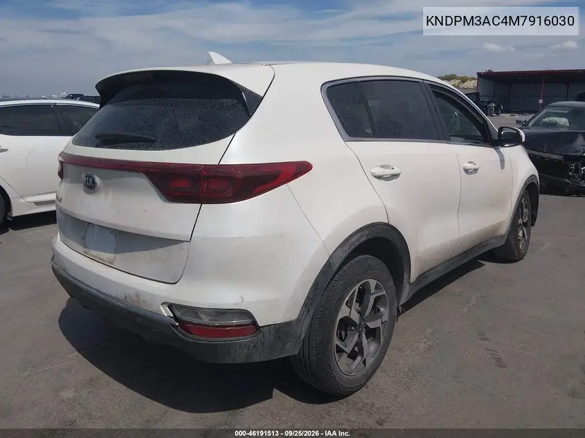 2021 KIA SPORTAGE VIN KNDPM3AC4M7916030 — фото 4