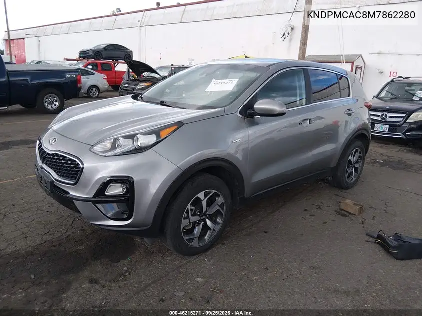 2021 KIA SPORTAGE VIN KNDPMCAC8M7862280 — фото 2