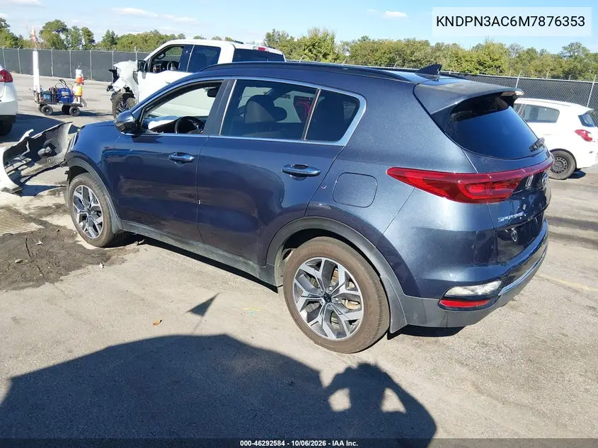 2021 KIA SPORTAGE VIN KNDPN3AC6M7876353 — фото 3