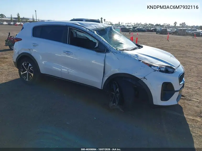 KIA SPORTAGE 2021, VIN KNDPM3AC6M7932116