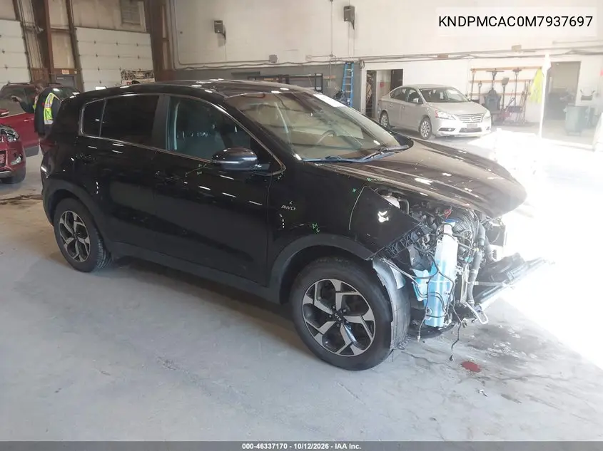 KIA SPORTAGE 2021, VIN KNDPMCAC0M7937697