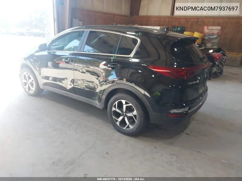 2021 KIA SPORTAGE VIN KNDPMCAC0M7937697 — фото 3