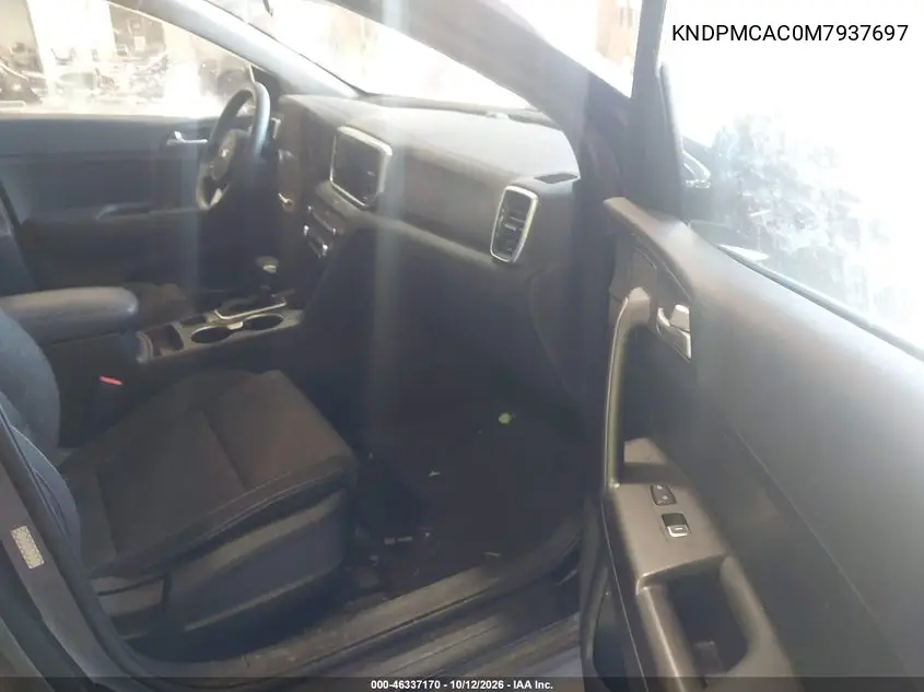 2021 KIA SPORTAGE VIN KNDPMCAC0M7937697 — фото 5