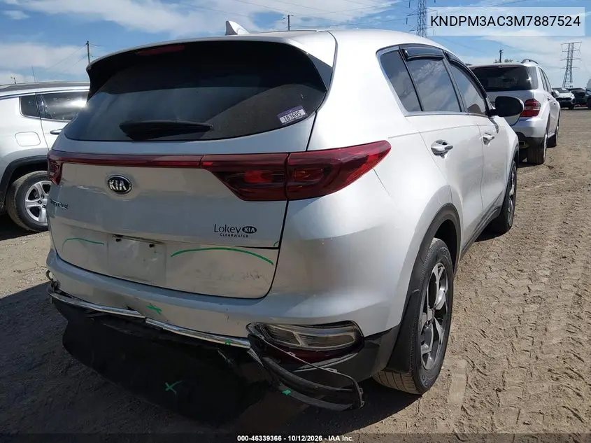 2021 KIA SPORTAGE VIN KNDPM3AC3M7887524 — фото 4