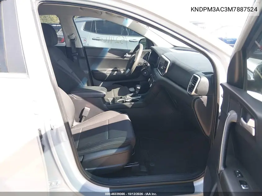 2021 KIA SPORTAGE VIN KNDPM3AC3M7887524 — фото 5