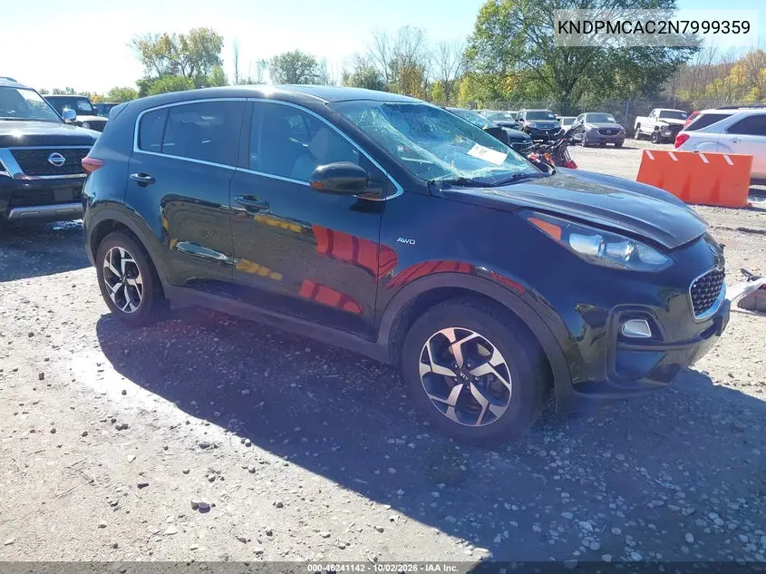 KIA SPORTAGE 2022, VIN KNDPMCAC2N7999359