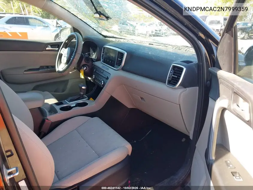 2022 KIA SPORTAGE VIN KNDPMCAC2N7999359 — фото 5