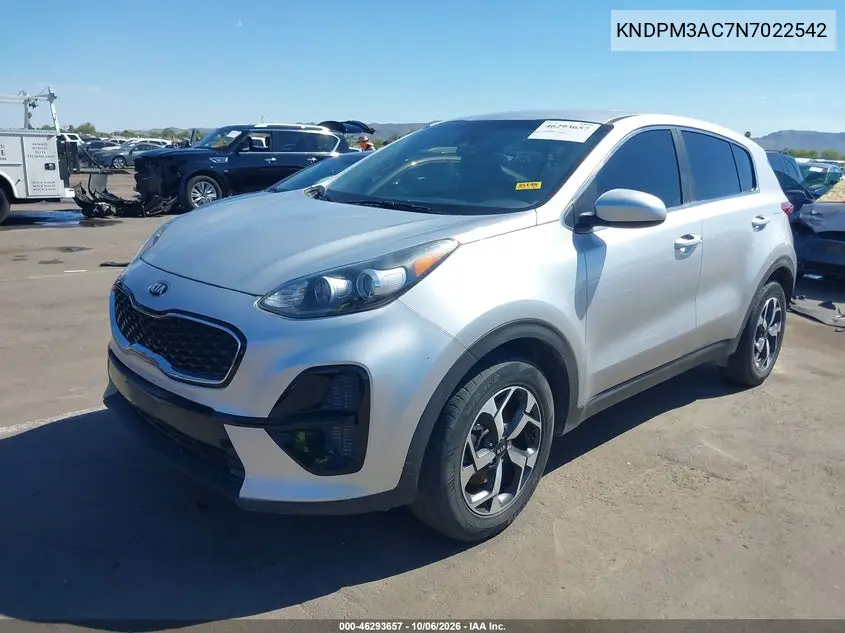 2022 KIA SPORTAGE VIN KNDPM3AC7N7022542 — фото 2