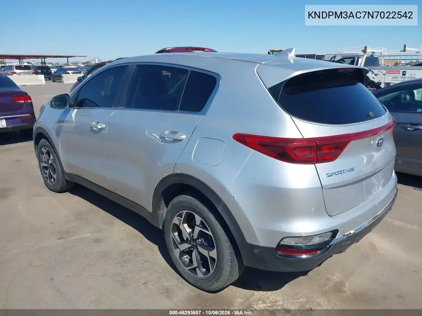 2022 KIA SPORTAGE VIN KNDPM3AC7N7022542 — фото 3
