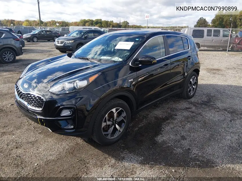 2022 KIA SPORTAGE VIN KNDPMCAC0N7990899 — фото 2