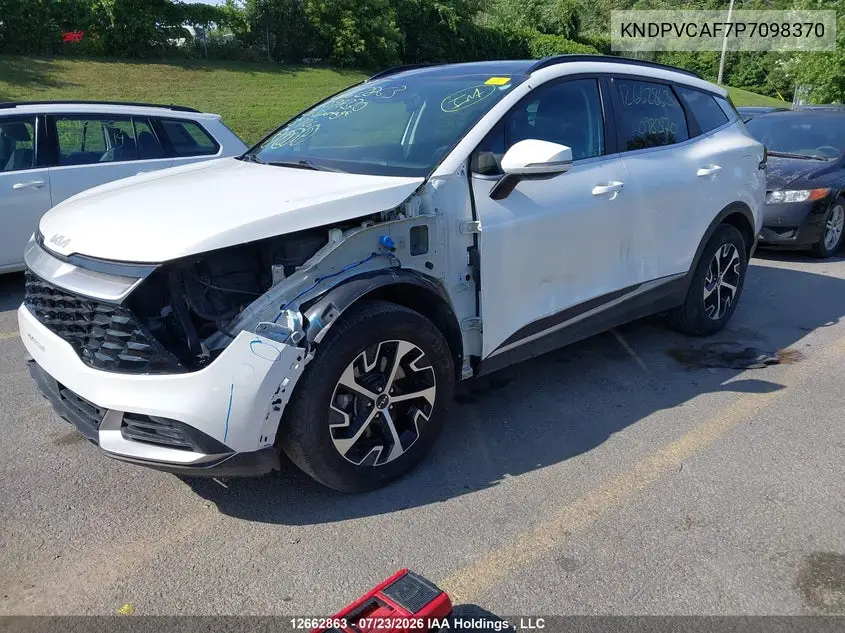2023 KIA SPORTAGE VIN KNDPVCAF7P7098370 — фото 2