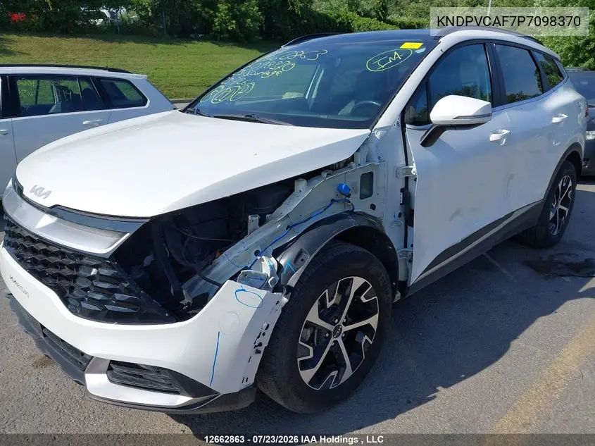 2023 KIA SPORTAGE VIN KNDPVCAF7P7098370 — фото 6