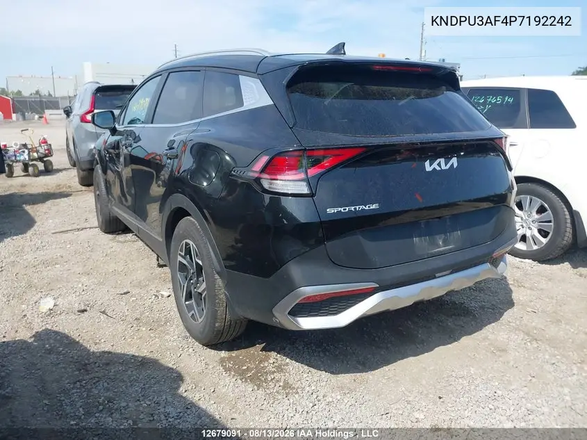 2023 KIA SPORTAGE VIN KNDPU3AF4P7192242 — фото 3