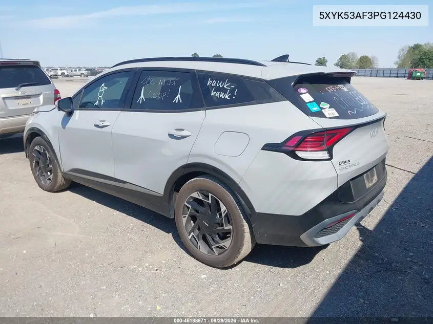 2023 KIA SPORTAGE VIN 5XYK53AF3PG124430 — фото 3