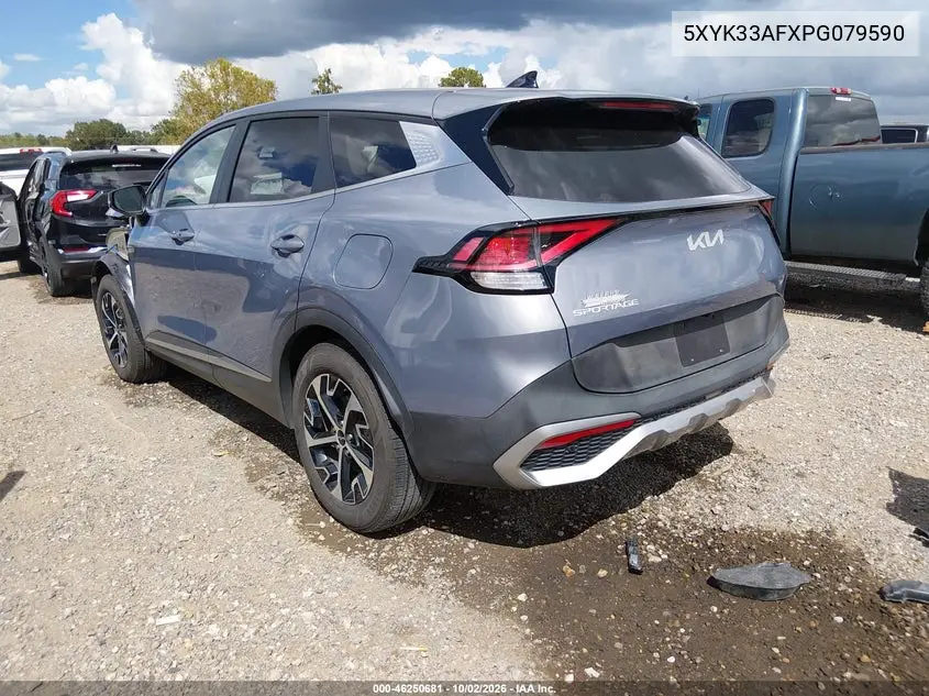 2023 KIA SPORTAGE VIN 5XYK33AFXPG079590 — фото 3