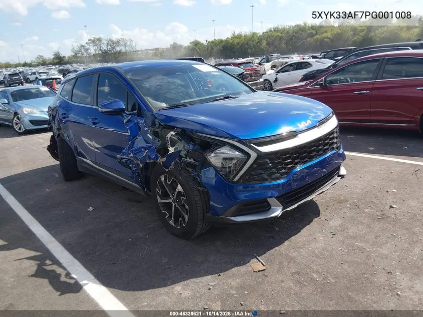 KIA SPORTAGE 2023, VIN 5XYK33AF7PG001008
