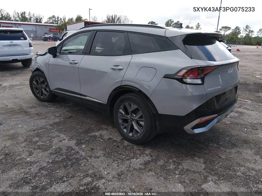 2023 KIA SPORTAGE VIN 5XYK43AF3PG075233 — фото 3