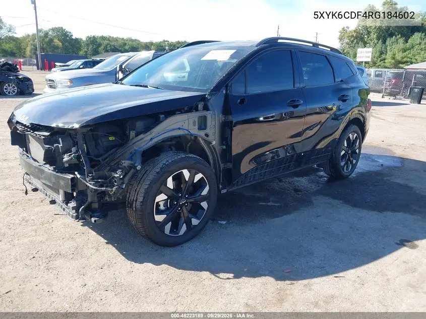2024 KIA SPORTAGE VIN 5XYK6CDF4RG184602 — фото 2