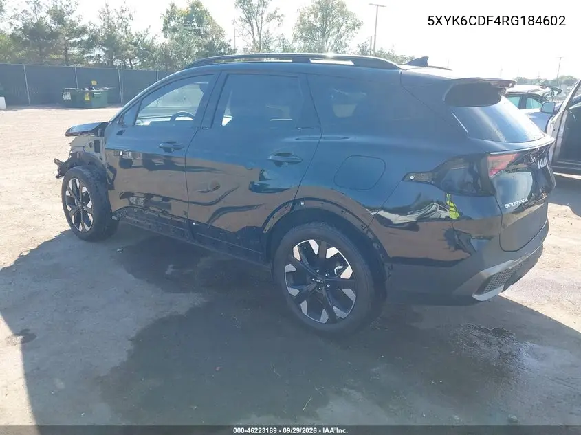2024 KIA SPORTAGE VIN 5XYK6CDF4RG184602 — фото 3