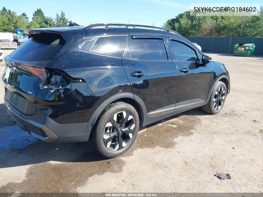 2024 KIA SPORTAGE VIN 5XYK6CDF4RG184602 — фото 4