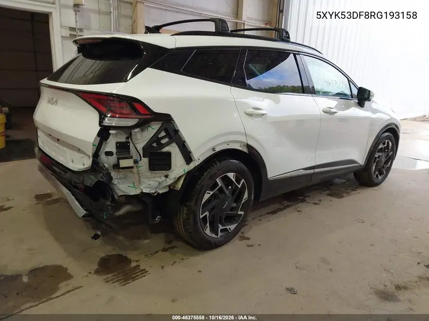 2024 KIA SPORTAGE VIN 5XYK53DF8RG193158 — фото 4