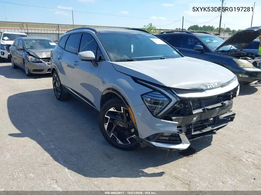 KIA SPORTAGE 2024, VIN 5XYK53DF5RG197281