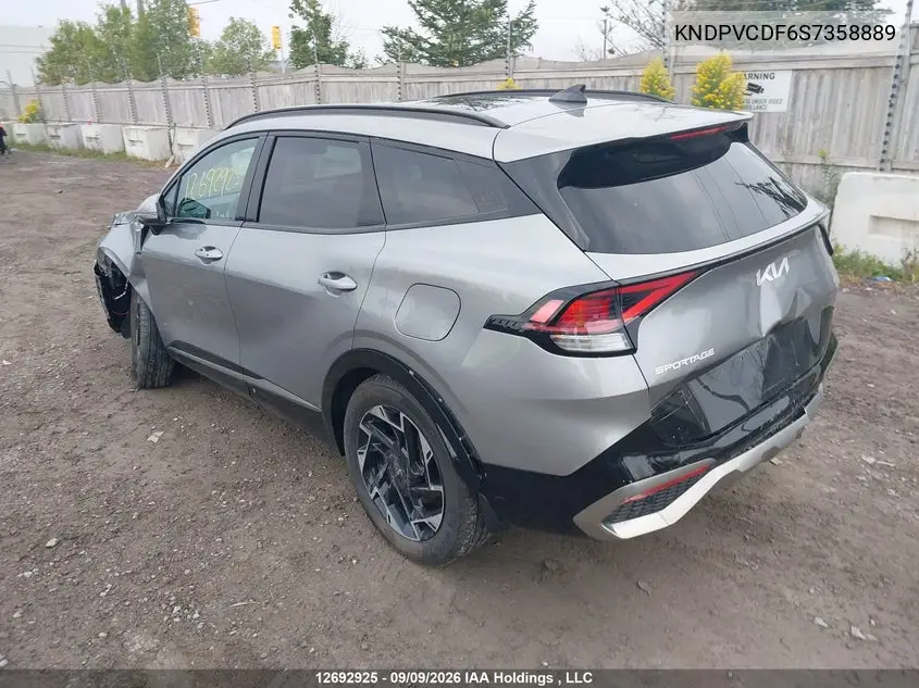 2025 KIA SPORTAGE VIN KNDPVCDF6S7358889 — фото 3