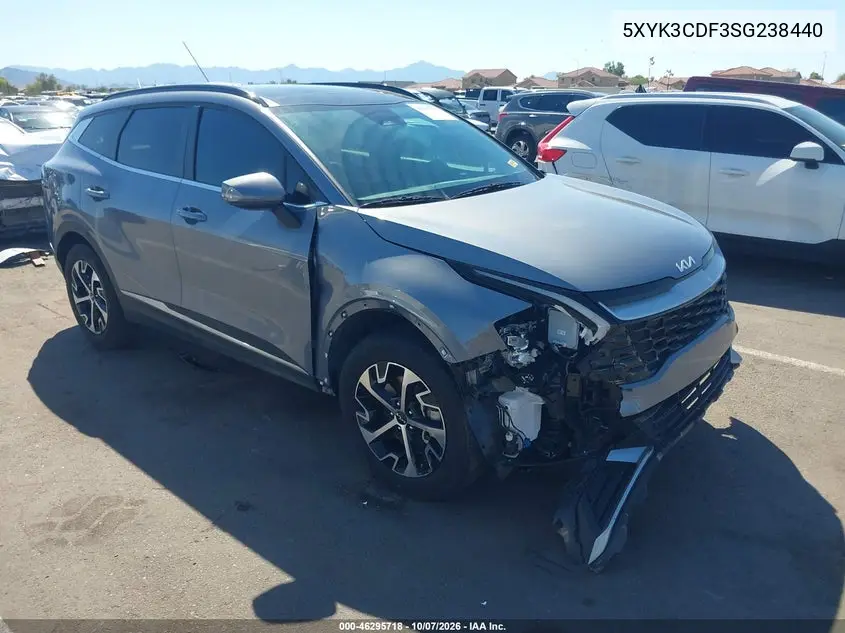 2025 KIA SPORTAGE VIN 5XYK3CDF3SG238440 — фото 2