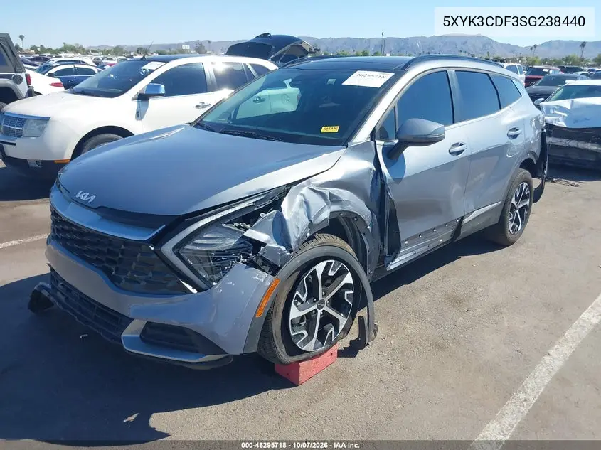 KIA SPORTAGE 2025, VIN 5XYK3CDF3SG238440