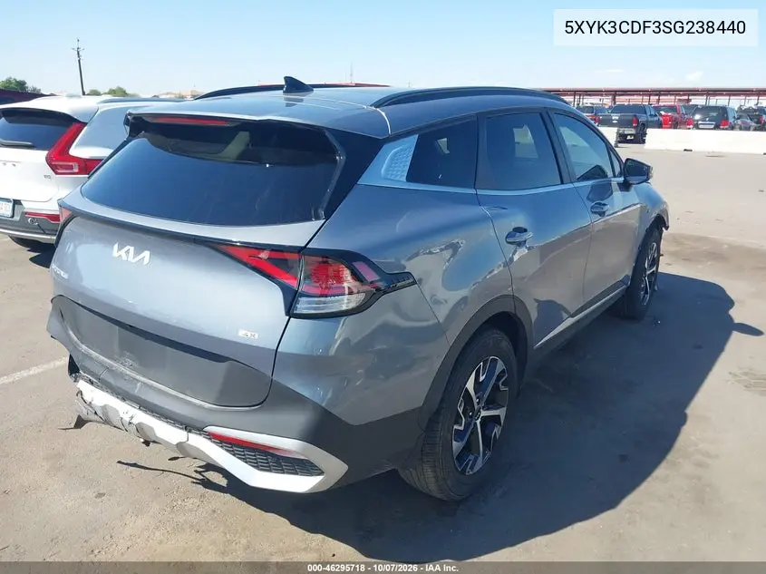 2025 KIA SPORTAGE VIN 5XYK3CDF3SG238440 — фото 4