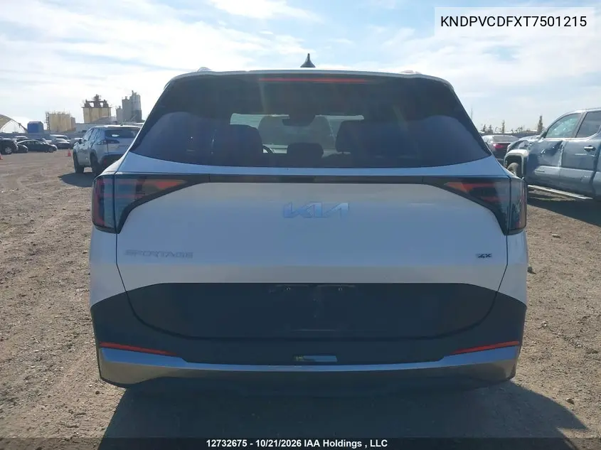 2026 KIA SPORTAGE VIN KNDPVCDFXT7501215 — фото 17