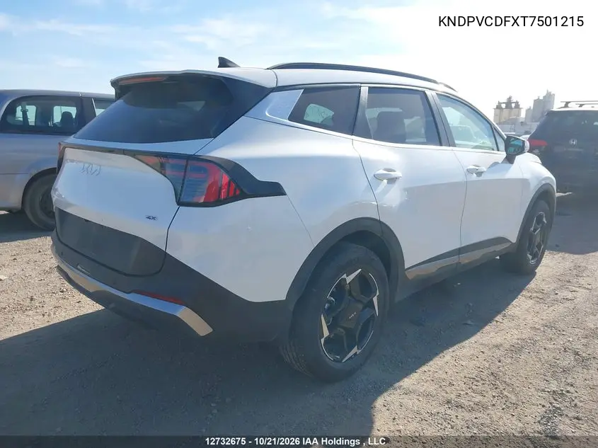 2026 KIA SPORTAGE VIN KNDPVCDFXT7501215 — фото 4