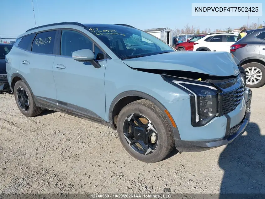2026 KIA SPORTAGE VIN KNDPVCDF4T7502425 — фото 2