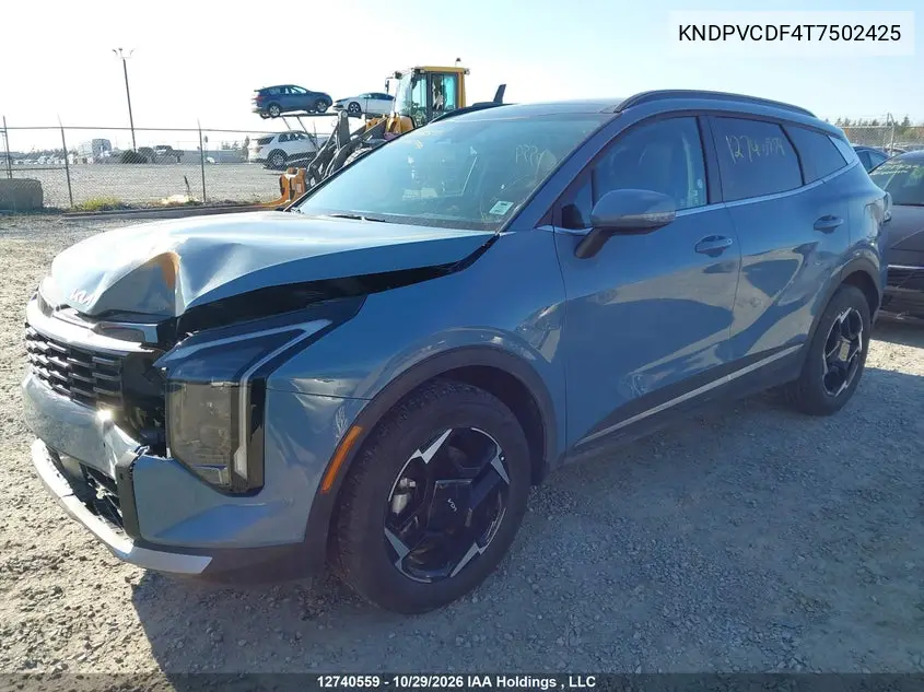 2026 KIA SPORTAGE VIN KNDPVCDF4T7502425 — фото 3