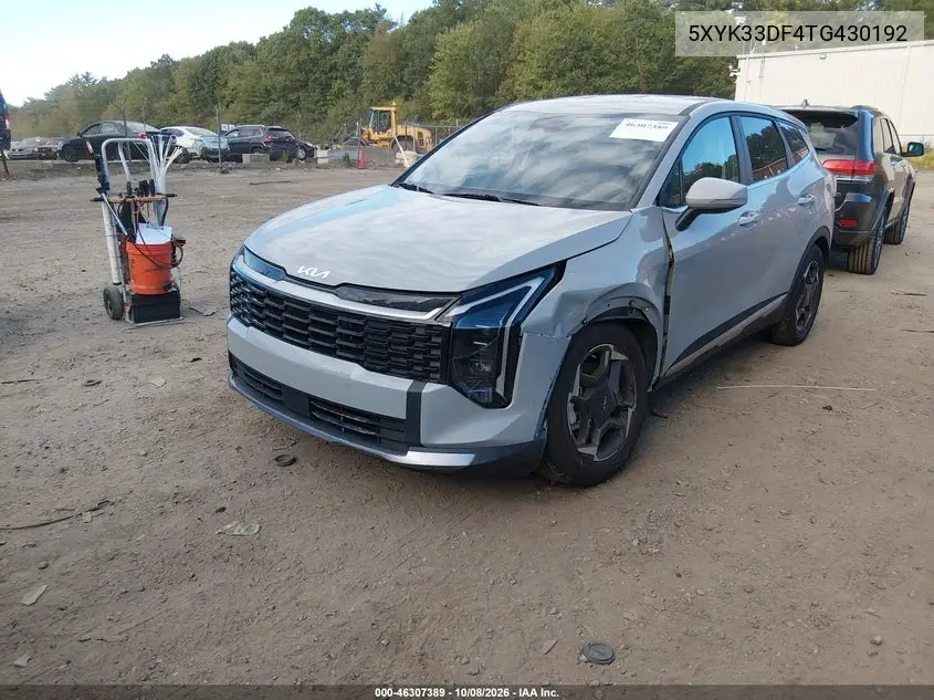 2026 KIA SPORTAGE VIN 5XYK33DF4TG430192 — фото 2