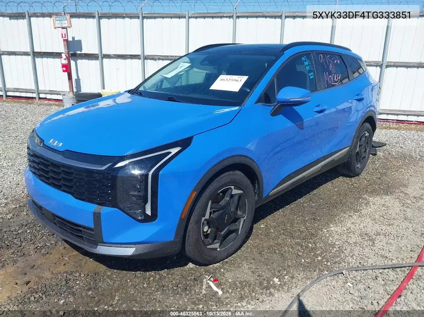 2026 KIA SPORTAGE VIN 5XYK33DF4TG333851 — фото 2