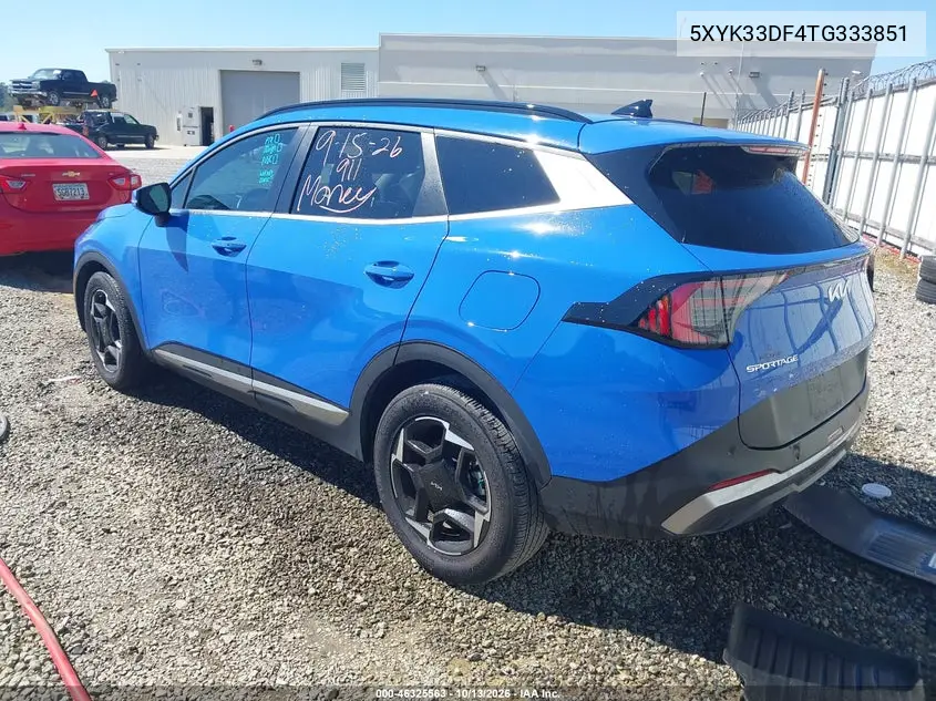 2026 KIA SPORTAGE VIN 5XYK33DF4TG333851 — фото 3