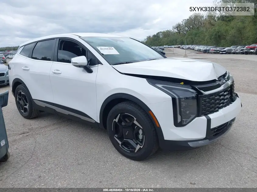 KIA SPORTAGE 2026, VIN 5XYK33DF3TG372382