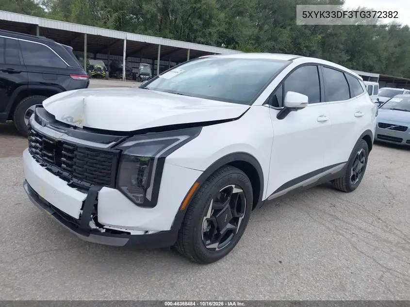 2026 KIA SPORTAGE VIN 5XYK33DF3TG372382 — фото 2